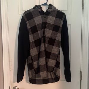 Hollister Flannel Hoodie MEDIUM